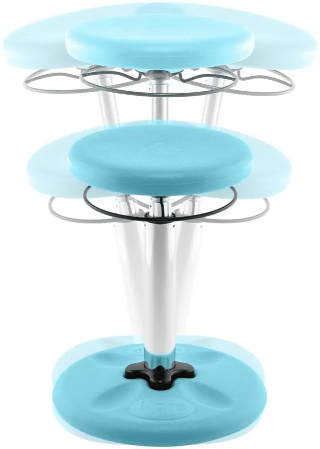 Alt view image 3 of 7 - Kore Design Kids Adjustable Tall Wobble Chair 16.5-24", Pale Blue