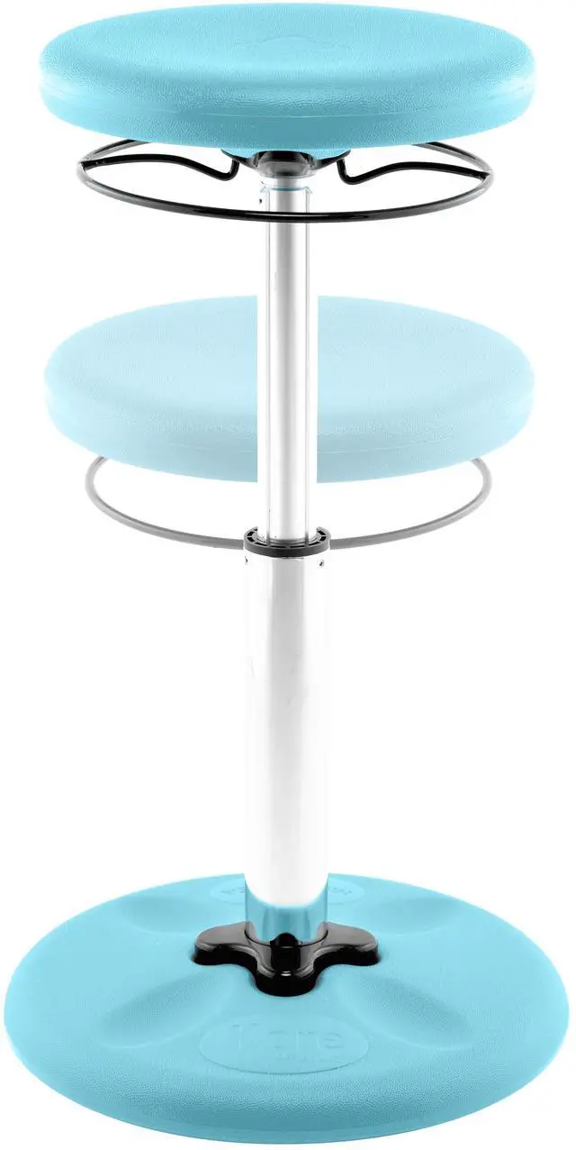 Alt view image 4 of 7 - Kore Design Kids Adjustable Tall Wobble Chair 16.5-24", Pale Blue