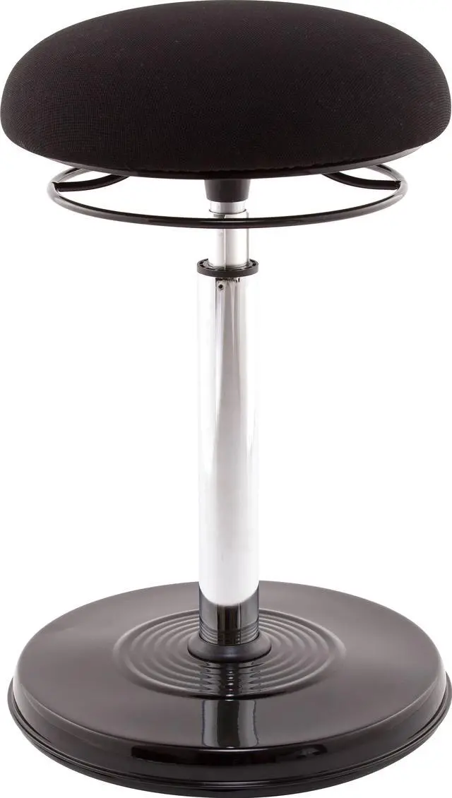 Alt view image 6 of 12 - Kore Office PLUS Sit-Stand Adjustable Chair 21.5-32 Black Fabric