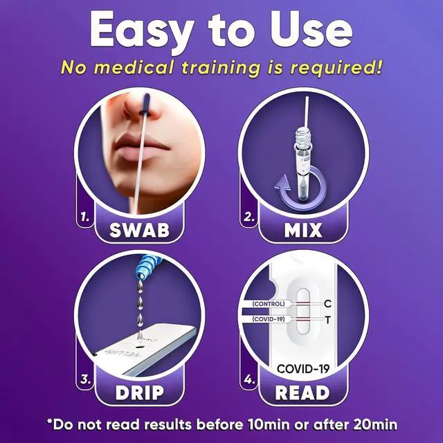 Alt view image 5 of 7 - WELL life COVID-19  Flu A&B Home Test 5-pack