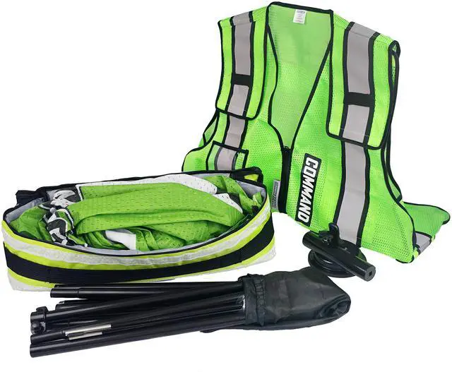Main image of COMMAND GOBAG Incident Command Compact Kit, Green ICK, Including 17' Command Flag Banner with Suction Base & Vest