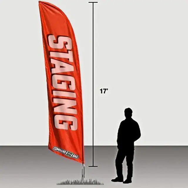 Alt view image 3 of 3 - COMMAND GOBAG Staging Gobag Complete Kit, Orange, Incident Resource Management Kit, Including Staging Flag Banner, Strobe & Accessories