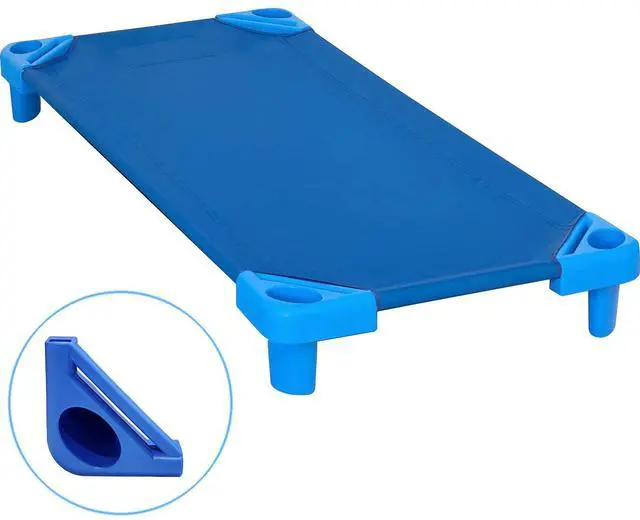 Main image of Kore Design Stackable Toddler Cot (40x23x7") Blue, Oval
