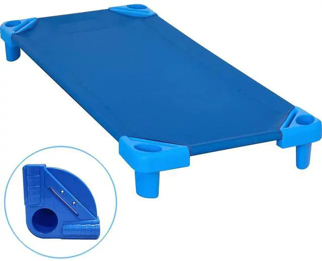 Main image of Kore Design Stackable Standard Cot (52x23x7") Blue, Round