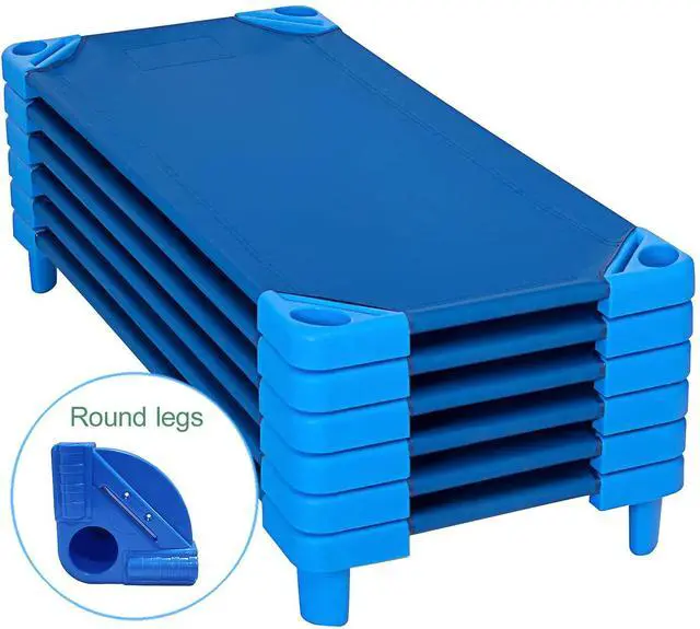 Alt view image 2 of 4 - Kore Design Stackable Standard Cot (52x23x7") Blue, Round