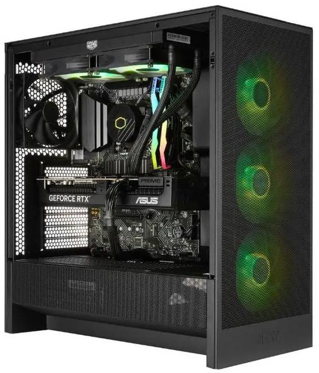 Alt view image 2 of 6 - Techwhiz Vortex Xtreme Gaming PC - Intel Core i7 14th Gen - RTX 5070 Ti - 32GB DDR5 - 2TB NVMe SSD - Windows 11 Pro - WiFi