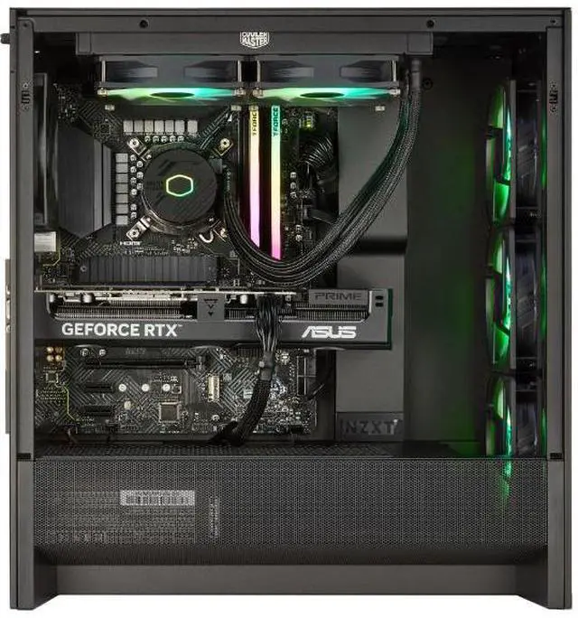 Alt view image 3 of 6 - Techwhiz Vortex Xtreme Gaming PC - Intel Core i7 14th Gen - RTX 5070 Ti - 32GB DDR5 - 2TB NVMe SSD - Windows 11 Pro - WiFi