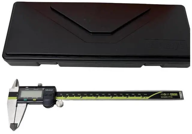 Main image of Mitutoyo® Digital Caliper 500-197-30 - 0-8"/0-200mm Range, 0.0005"/0.01mm Resolution, LCD Display, Stainless Steel
