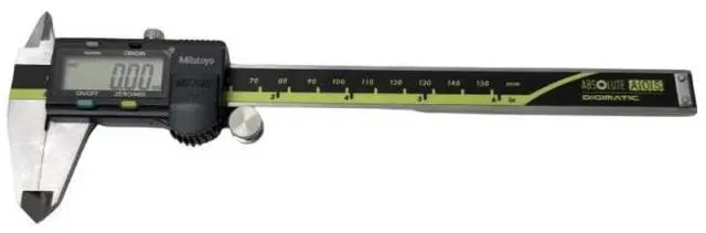 Main image of Mitutoyo® Digital Caliper 500-196-30 - 0-6"/0-150mm Range, 0.0005"/0.01mm Resolution, LCD Display, Stainless Steel