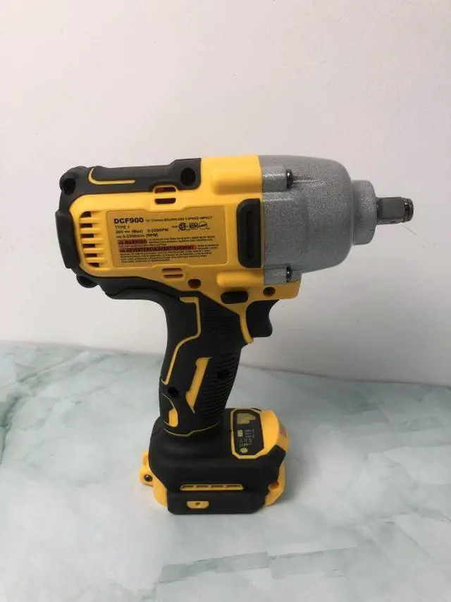Alt view image 6 of 7 - DEWALT® DCF900 20V Power Tool Kit 1/2 Inch Brushless Cordless High Torque Impact Wrench (Hog Ring Anvil)- impact wrench & Batteries & Chargers