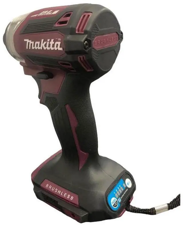 Alt view image 3 of 7 - Makita® 18V LXT DTD173  Cordless Impact Driver - Brushless Motor, Tools Only (Claret)