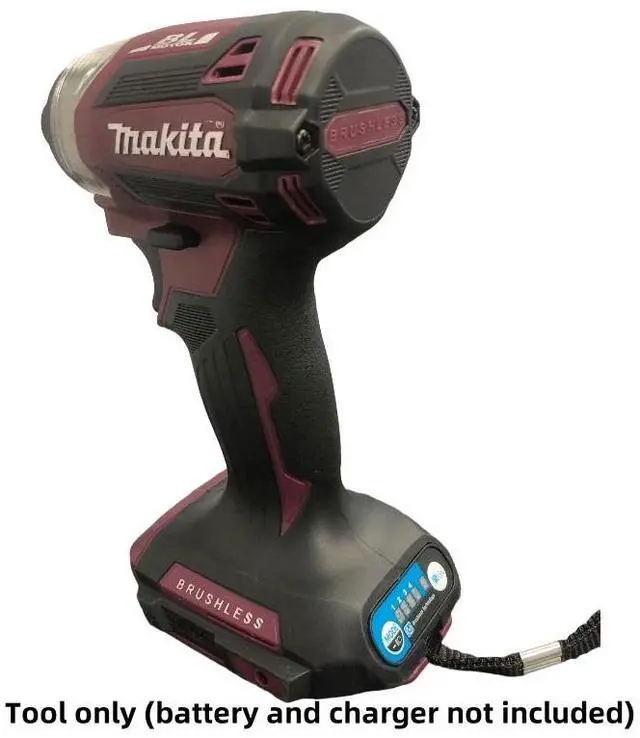 Alt view image 7 of 7 - Makita® 18V LXT DTD173  Cordless Impact Driver - Brushless Motor, Tools Only (Claret)