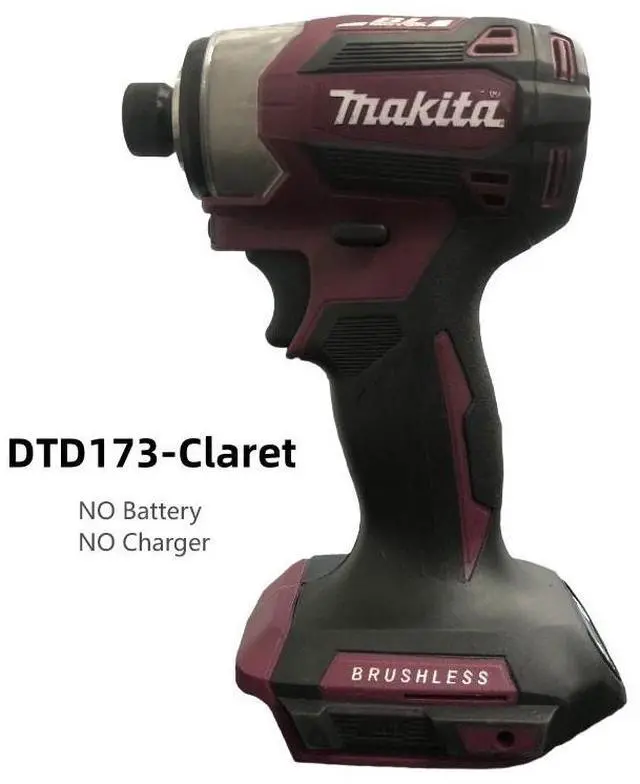 Alt view image 2 of 7 - Makita® 18V LXT DTD173  Cordless Impact Driver - Brushless Motor, Tools Only (Claret)