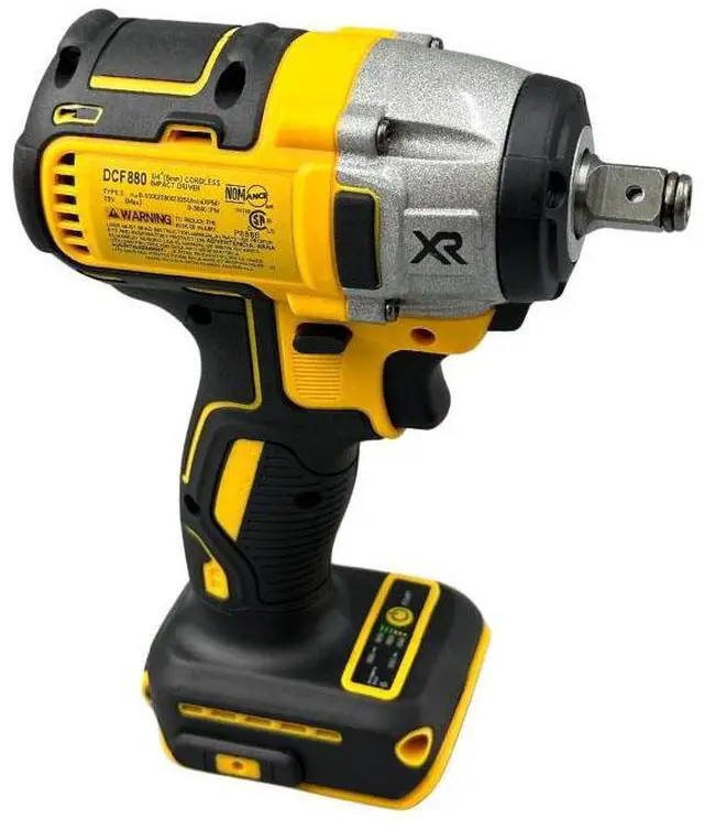 Alt view image 5 of 5 - DEWALT® DCF880 20V Brushless Cordless Impact Wrench: 203Nm Power, LED Light Ring, Lithium Battery Rechargeable (Bare Tool Only)