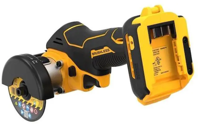 Alt view image 3 of 6 - DEWALT® DCS438 20V MAX XR Brushless 3-in-1 Cut Off Tool  Tackles Tough Materials, with Connected LED Work Light (Includes Cutting Machine, Battery & Charger)