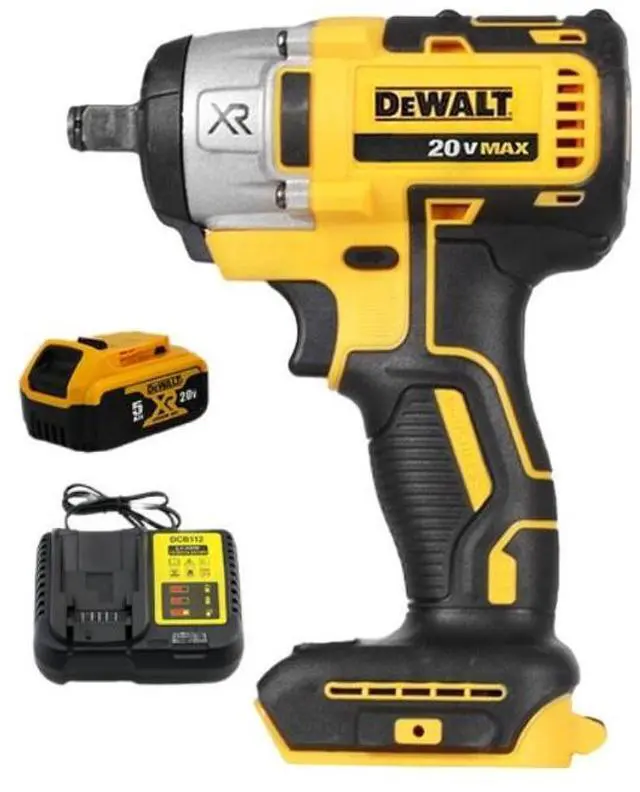 Alt view image 5 of 5 - DEWALT® DCF880 20V Brushless Cordless Impact Wrench: 203Nm Power, LED Light Ring, Lithium Battery Rechargeable (Impact wrench + Battery + Charger)