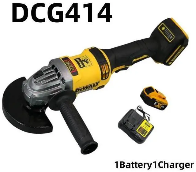Main image of DEWALT® DCG414 20V Professional Brushless Cordless Angle Grinder - 125mm, Portable Cutting Machine (Battery & Charger Included)