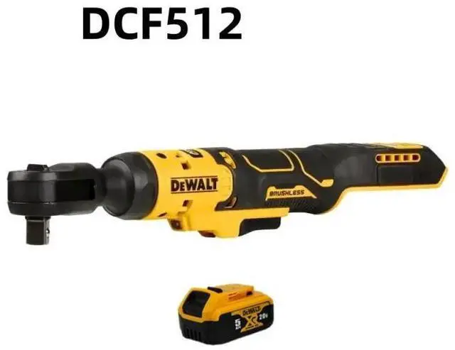 Main image of DeWalt® 20V MAX DCF512 Brushless Cordless 1/2" Ratchet Wrench - High Torque, Versatile, with LED Worklight (Includes Ratchet, Battery & Charger)