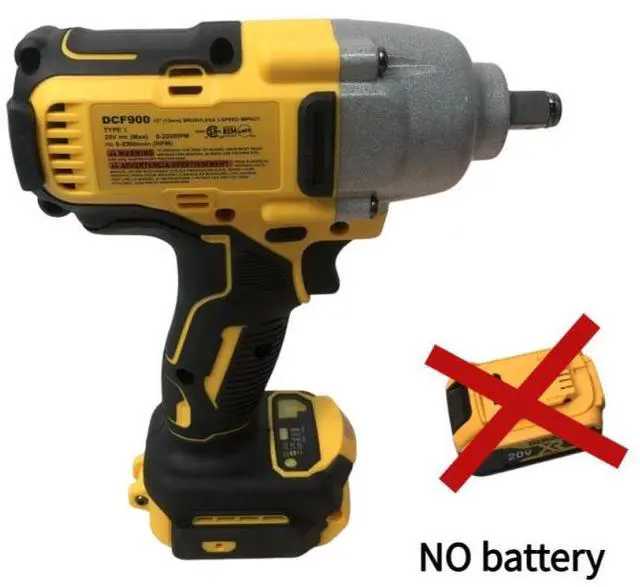 Main image of DEWALT® DCF900 20V MAX Brushless Impact Wrench (1/2-Inch Drive, High-Torque) - Tool Only (No Battery/Charger) | For Construction, Auto Repair