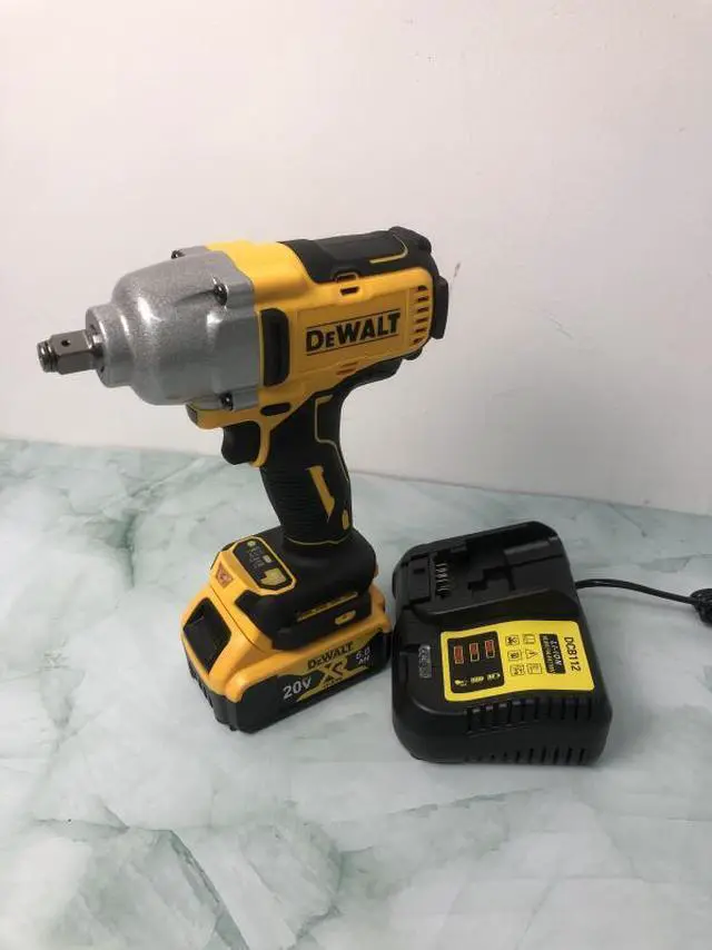 Alt view image 6 of 6 - DEWALT® DCF900 20V MAX Brushless High-Torque 1/2-Inch Drive Impact Wrench | Heavy-Duty for Construction, Auto Repair & Mechanic Work (Includes charger and battery)