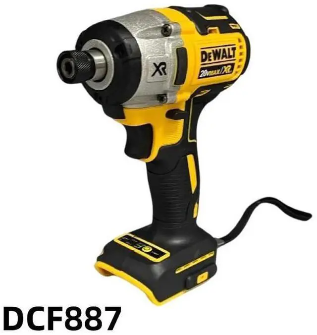 Alt view image 2 of 6 - DEWALT® DCF887 20V Li-Ion Cordless Impact Driver - 1/4" Chuck, 205NM High Torque, Professional-Grade for DIY, Home Improvement & Workshop-Tool Only (Charger and battery not included)