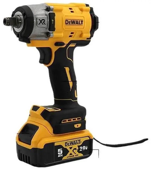 Alt view image 2 of 6 - DeWalt® DCF922 20V MAX ATOMIC Cordless 1/2 inch Variable Speed Impact WrenchImpact wrench + Battery + Charger