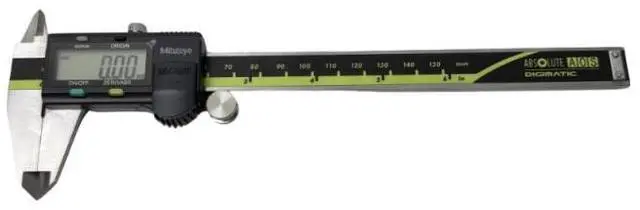 Alt view image 3 of 6 - Mitutoyo® Stainless Steel Digital Caliper, 0-6"/0-150mm Measuring Range, 0.0005"/0.01mm High Resolution with Easy-Read LCD Display, Professional Precision Measuring Tool (Model 500-196-30)