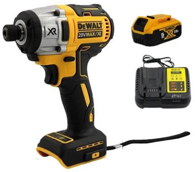 Alt view image 2 of 6 - DeWalt® 20V MAX Cordless Impact Driver , Brushless Motor, 205 NM Torque, 1/4-Inch (Impact Driver + Battery + Charger) DCF887