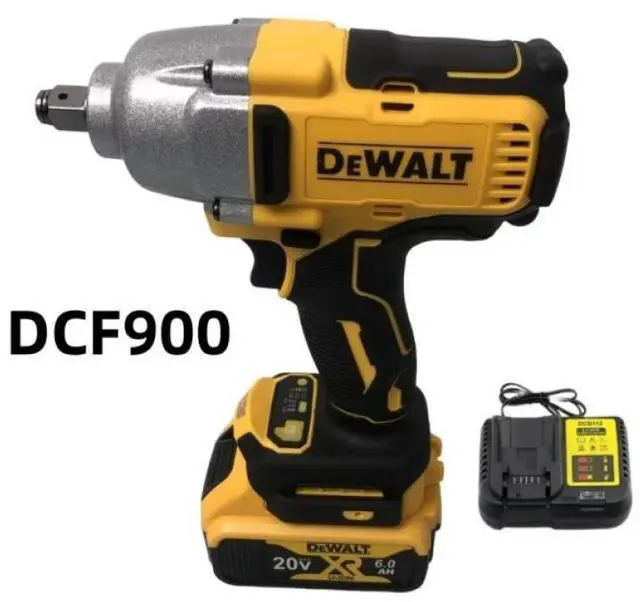 Main image of DEWALT® DCF900 20V Brushless 1/2-Inch Drive High-Torque Impact Wrench - Heavy-Duty for Construction, Auto Repair & Maintenance (impact wrench + Battery + charger)