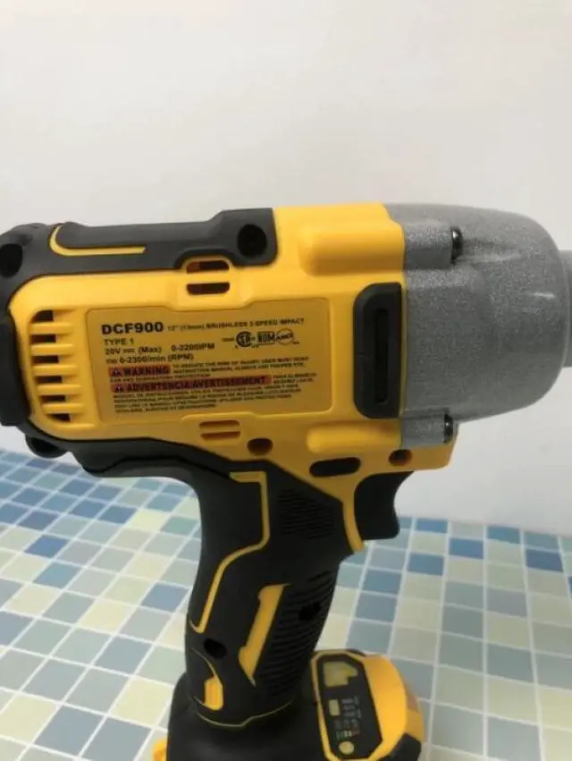 Alt view image 3 of 7 - DEWALT® DCF900 20V Brushless 1/2-Inch Drive High-Torque Impact Wrench - Heavy-Duty for Construction, Auto Repair & Maintenance (impact wrench + Battery + charger)