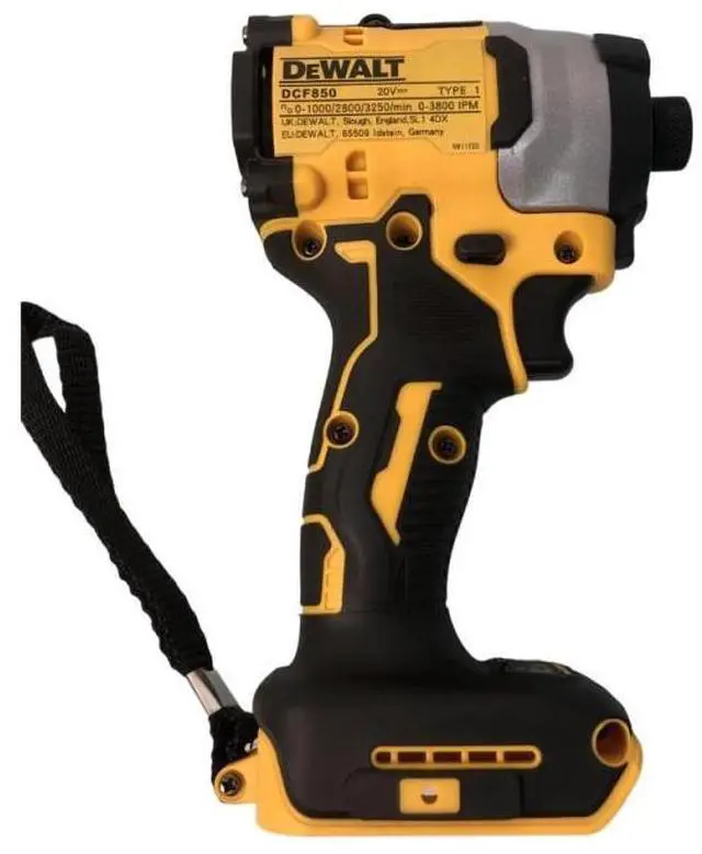 Alt view image 4 of 7 - DeWalt® DCF850 20V Cordless Brushless Impact Driver - 205Nm High Torque for Heavy-Duty Tasks, Compact Design, High Efficiency Motor, Tool Only (No Battery & Charger Included)