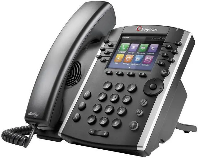 Alt view image 6 of 6 - Polycom VVX 400 (2200-46157-025) 12-line Mid-Range Business Media Phone with Color Display