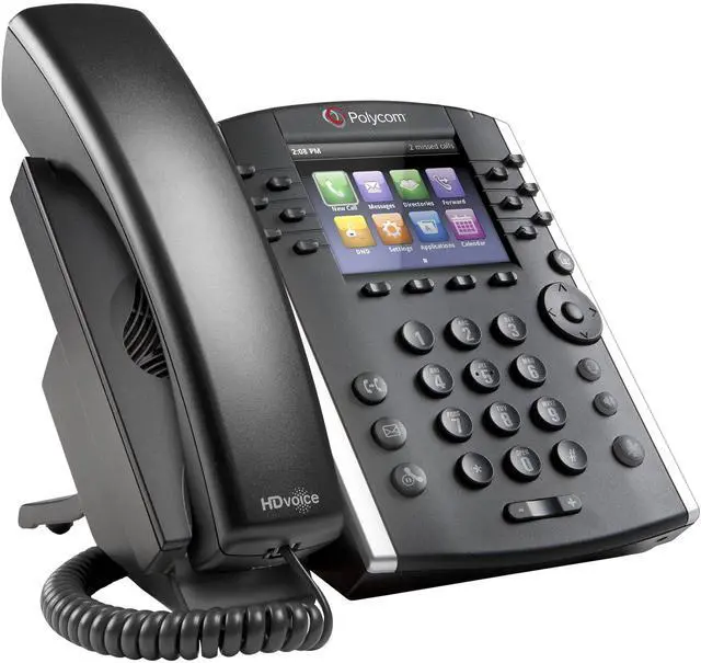 Alt view image 5 of 6 - Polycom VVX 400 (2200-46157-025) 12-line Mid-Range Business Media Phone with Color Display