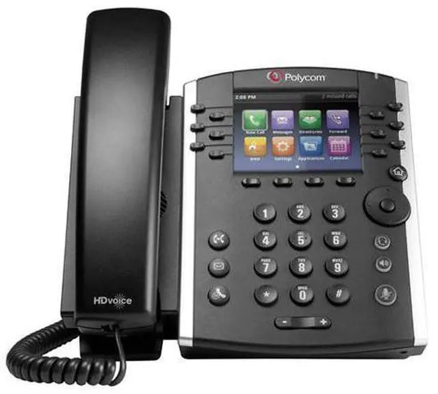 Alt view image 4 of 6 - Polycom VVX 410 (2200-46162-025) 12-line Mid-Range Business Media Phone