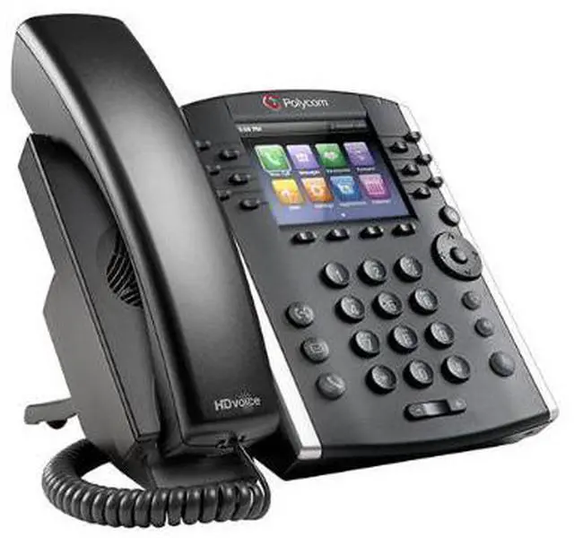 Alt view image 6 of 6 - Polycom VVX 410 (2200-46162-025) 12-line Mid-Range Business Media Phone