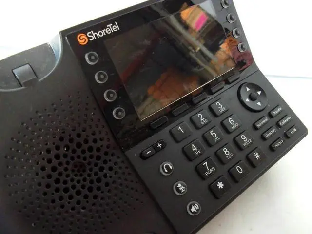 Alt view image 6 of 6 - ShoreTel IP485G Color Display Multi-Line VoIP Business Office Phone