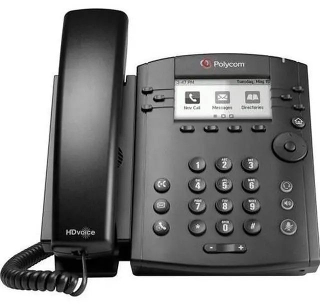 Alt view image 6 of 9 - Polycom VVX 301 (2200-48350-019) Skype for Business Media Phones, PoE