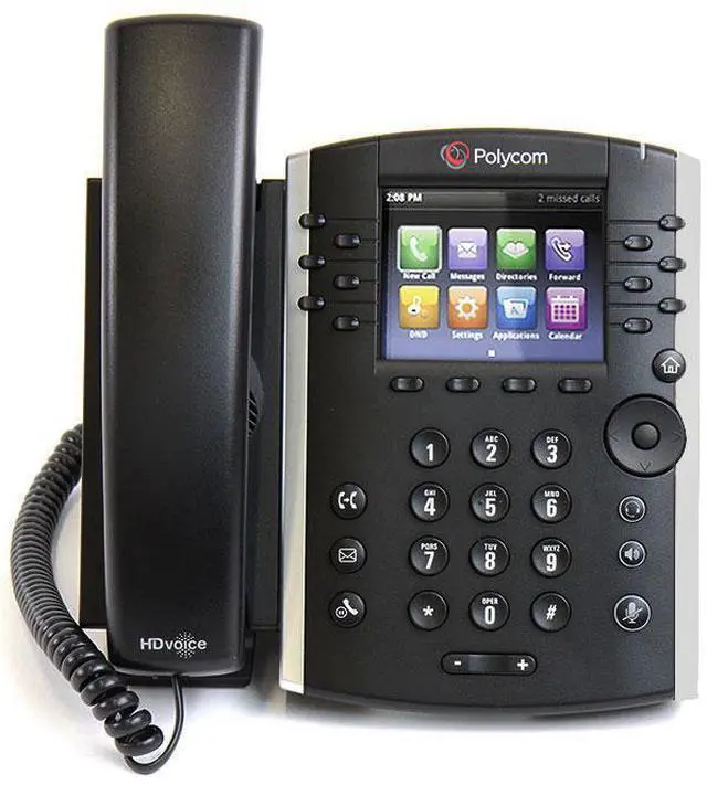Alt view image 7 of 8 - Polycom VVX 411 (2200-48450-025) VVX 411 12-line Desktop Phone