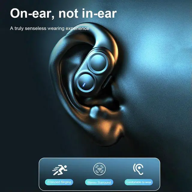 Alt view image 3 of 3 - Bluetooth-Compatible 5.4 Open Ear Headphone 7 Hours Long Life Wireless Handsfree Headset for Running Fitness