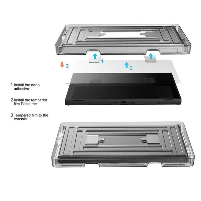 Alt view image 2 of 3 - 2 PCS Game Console Screen Protector Film Ultra-Clear Tempered Glass Protective Film for Nintendo for Switch 2 Game Accessories