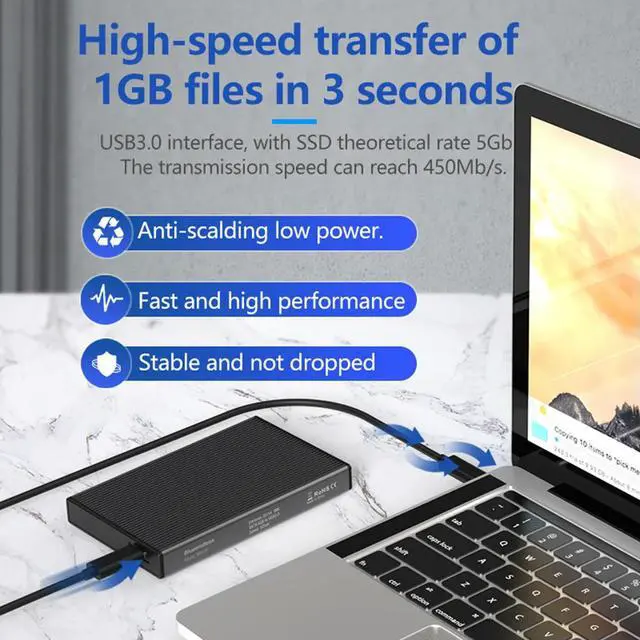 Alt view image 3 of 3 - 2.5 SATA To USB 3.0 Hard Drive Case Tools Free HDD Case 2.5 SATA To USB 3.0 Adapter