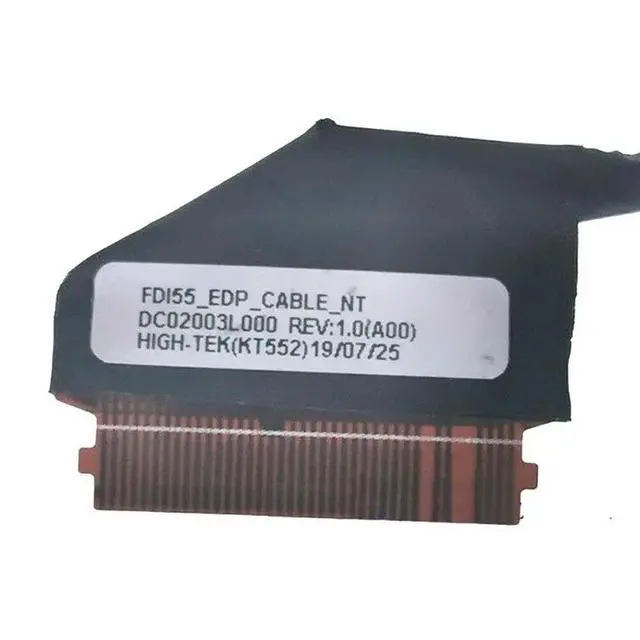 Alt view image 2 of 3 - LCD EDP LVDS Video No-Touch Screen Display Flex Cable Wire for Inspiron 15 5593 5594 3501 FDI55 0FY9WT DC02003L000 30pin