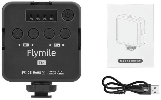 Main image of Full Color Pocket Light 1200mah RGB Video Lights 2500-9000K 20 Effects for X4 POCKET 3/ACE PRO