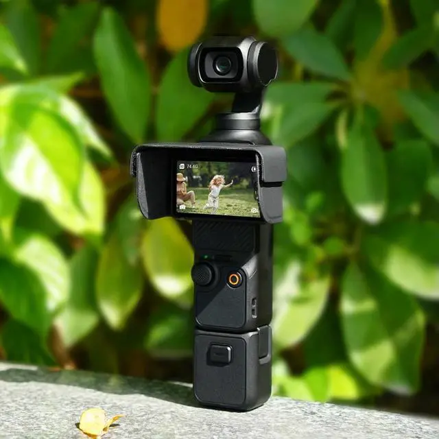 Alt view image 3 of 3 - Protective Caps Waterproof Sun Shade Cover Prevent Glare Sunshade Hood Quick Release for Osmo Pocket 3 Accessories
