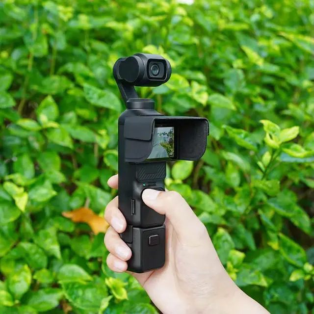 Alt view image 2 of 3 - Protective Caps Waterproof Sun Shade Cover Prevent Glare Sunshade Hood Quick Release for Osmo Pocket 3 Accessories