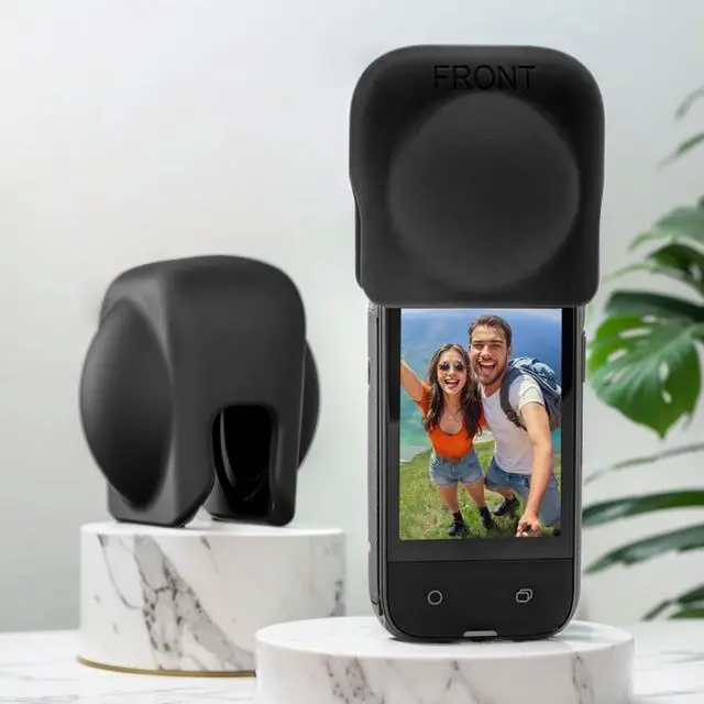 Alt view image 2 of 3 - Silicone Lens Cap Protective Cover Anti-scratch Lens Protector Dustproof Protective Case for X4 Panoramic Action Camera