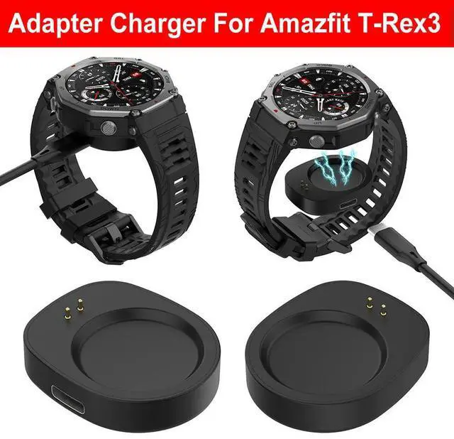 Alt view image 2 of 3 - Charger Adapter Charging Dock Adapter Type C Charging Adapter watch Charger Base for Amazfit Balance A2286/ T-Rex 3 A2322