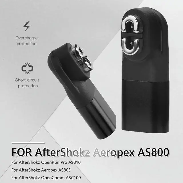 Alt view image 2 of 3 - Bone Conduction Headphones Charger Adapter 90 Degree Bending Headphone Charging Adapter for AfterShokz OpenComm ASC100