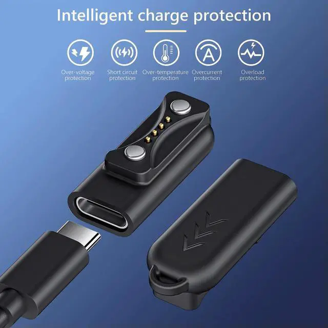 Alt view image 3 of 3 - USB C Magnetic Watch Charger Connector 90 Degree Watch Charging Adapter for Polar P/PPro for Ignite 3/Vantage V3