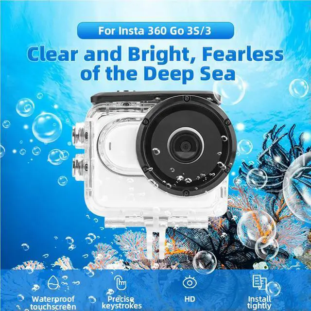 Alt view image 3 of 3 - 60M Waterproof Case Diving Protective Shell Touchable Screen Diving Housing Case Underwater Dive Housing for GO 3S/GO 3